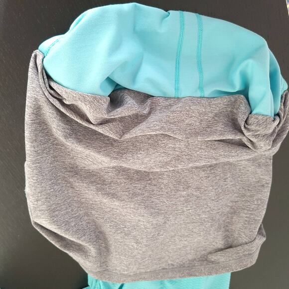 Ivivva Double Dutch Tank Blue Gray Racerback Built in Bra Strappy Girls 14 - Picture 8 of 11